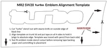 Load image into Gallery viewer, 1991- 1999 MR2 SW20 Reproduction "turbo" Emblem