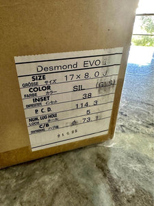 17x8 17x9.5 Desmond Regamaster EVO wheels 5x114.3 NEW